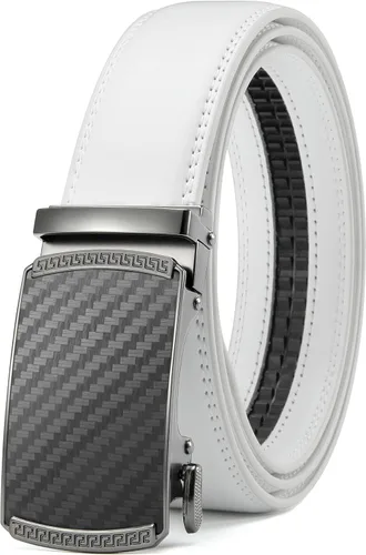 Miniatura 40 de CHAOREN Cinturón para hombre de cuero con trinquete - Ajuste personalizable, estilo sin esfuerzo (35 mm)