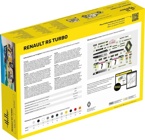 Miniatura 2 de Heller Kit de construcción de modelos de coche Renault R5 Turbo