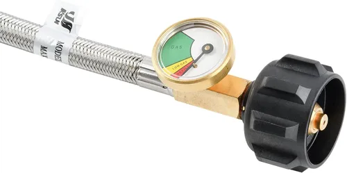 Miniatura 5 de Manguera adaptadora de propano de 5 pies con calibre – conversión de propano de 1 a 20 libras para tanque LP tipo 1/QCC1, aparato portátil a granel