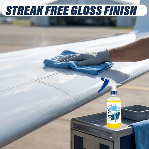 Miniatura 4 de Plane Perfect Wing Wipe Sellador en aerosol de detalle rápido – Cera hidrofóbica de grado aeronáutico con protección UV – Brillo nano Spec de larga
