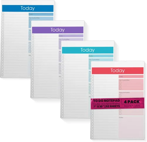 Miniatura 6 de Better Office Products To Do List Notepad, 7" x 10" Today Note Pad, 52 Sheets, Daily Agenda Productivity Checklist Organizer (1 Pack)