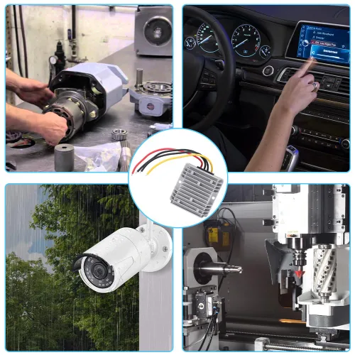 Miniatura 8 de Convertidor reductor, convertidor de voltaje de 8V-40V a 12V 6A, Convertidor de 72 W CC a CC, módulo regulador de voltaje impermeable con protección