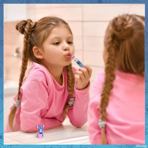 Miniatura 8 de Disney Stitch 5 piezas a base de plantas, set de bálsamo labial hidratante para maquillaje para niñas, niños y bebés, perfecto para fiestas, fiestas