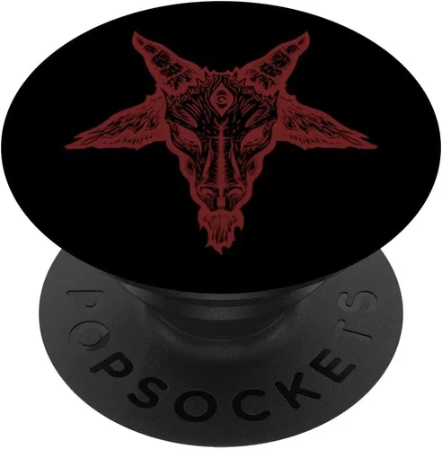 Baphomet - Criatura humanoide cabra que representa el mal y el bien PopSockets adhesivo PopGrip