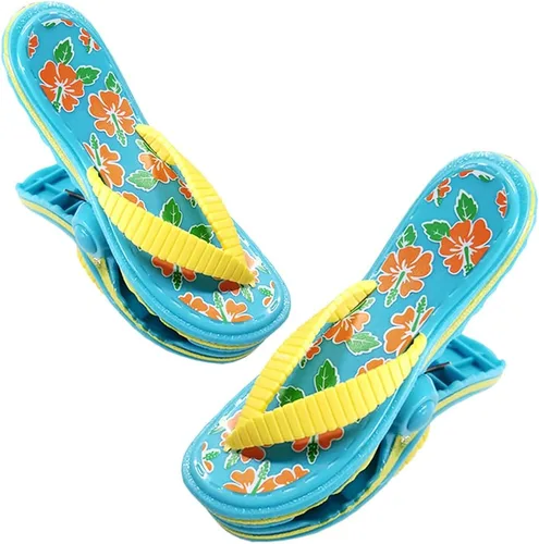 Miniatura 9 de Juego de 2 clips de toalla de playa para playa, piscina y sillas de crucero, pasadores de ropa de plástico, soportes para toallas de playa, clips