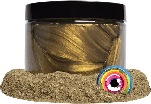 Miniatura 4 de Eye Candy Pigments Premium - Polvo de mica Koga Gold (0.88 oz), para epoxi, resina, jabón, pintura, carpintería, vertido acrílico, bombas de baño