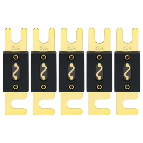 Miniatura 27 de Baomain Paquete de 2 fusibles ANL de 300 A a granel con terminales chapados en oro para audio de automóvil, amplificador, camión, barco, RV
