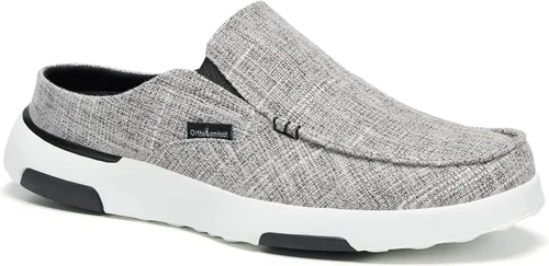 Miniatura 12 de OrthoComfoot Mocasines ortopédicos sin cordones para hombre zapatos para caminar con soporte del arco: pantuflas casuales para fascitis plantar