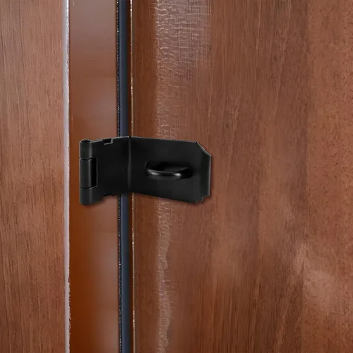 Miniatura 6 de HOWDIA Pestillo de Puerta de 4 Pulgadas de 90 Grados, Acero Inoxidable de Seguridad Pestillo de Candado en Ángulo Recto Pestillo de Bloqueo