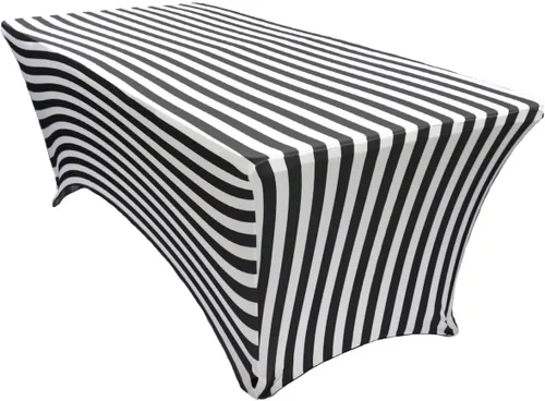 Miniatura 35 de YOUR CHAIR COVERS Mantel rectangular de elastano ajustable de 5 pies, color blanco, para decoración de bodas, eventos, patio, cubierta elástica