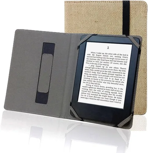 Miniatura 9 de Funda universal de lino natural para lector de libros electrónicos de 6 pulgadas (azul egeo)