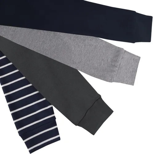 Miniatura 3 de GLASH Kids Pantalones de algodón para bebés y niños pequeños, paquete de 4 pantalones deportivos para niños de 2 a 6 años