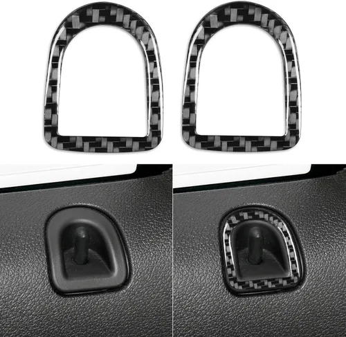 Miniatura 12 de NVCNX Fibra de Carbono Compatible con Ford Mustang GT Shelby 2010-2014 2011 2012 2013 Consola Central del Coche Transmisión Automática Caja
