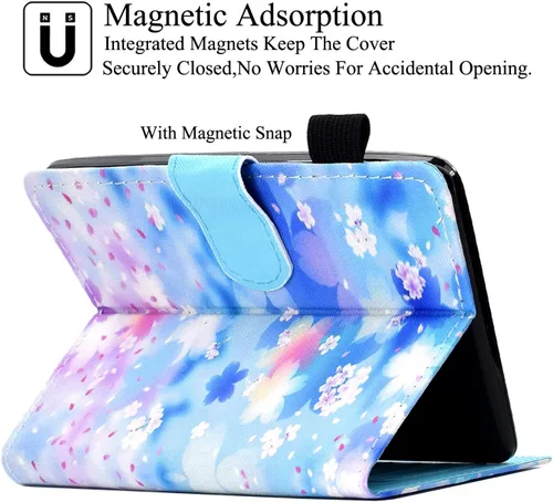 Miniatura 4 de Funda para Kindle Paperwhite, de piel sintética, con ranuras para tarjetas, con tapa de apagado y encendido automático para Amazon Kindle Paperwhite