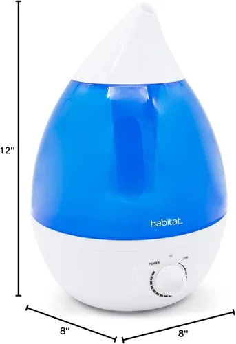 Miniatura 8 de Habitat Humidificador ultrasónico de niebla fría con tanque grande de 2.5 L, humidificador silencioso con luz LED para dormitorio, 24 horas
