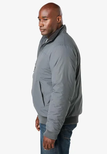 Miniatura 4 de KingSize Chaqueta bomber grande y alta con forro polar para hombre