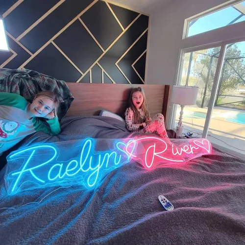 Miniatura 3 de Letrero de Neón LED Personalizado con Nombre Letrero de Luces de Neón Personalizadas para Dormitorio Boda Fiesta de Cumpleaños Decoración de Hogar