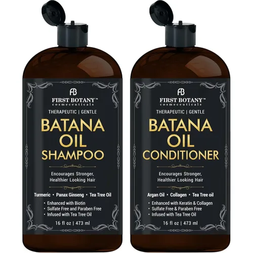 Champú y acondicionador Batana Oil - Combate la pérdida de cabello, promueve el crecimiento del cabello, combate la caspa, los piojos y la picazón
