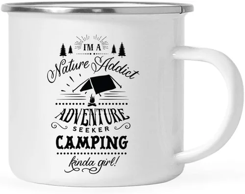 Miniatura 16 de Andaz Press Taza de café de acero inoxidable de 11 onzas, regalo de «And So The Adventure Begins», 1 paquete, cumpleaños, Navidad, exteriores, boda