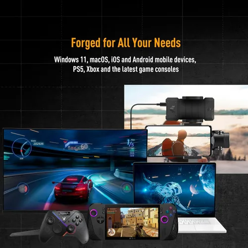 Miniatura 6 de ASUS TUF Gaming A2- Carcasa SSD portátil USB-C 3.2 Gen 2x2, Dual M.2 NVMe PCIe y SATA, resistencia a caídas MIL-STD-810H, resistencia al agua y al