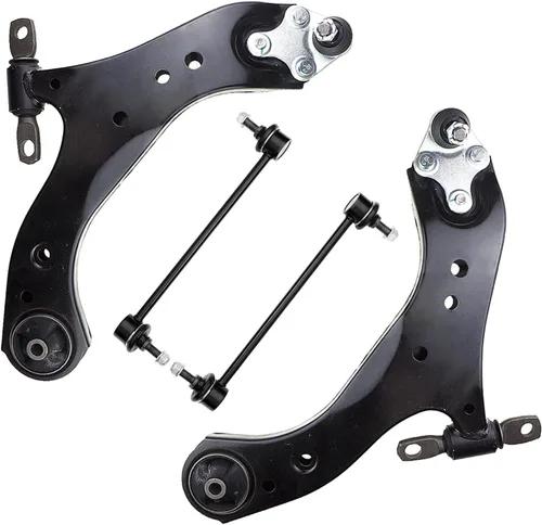 Miniatura 117 de Detroit Axle - Brazos de control superiores traseros para Chrysler 300 Dodge Challenger Charger Magnum, reemplazo del conjunto de brazos de control