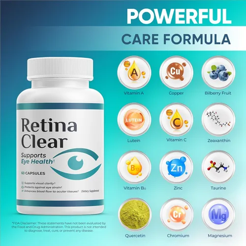 Miniatura 2 de Suplemento de apoyo para la visión, fórmula de salud ocular con luteína, zeaxantina, quercetina, vitamina A, zinc y arándano, apoya la claridad