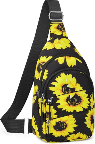 Miniatura 12 de Tuwubi Bolsos cruzados para mujer, bolsa para hombres, mochila pequeña de senderismo antirrobo, ligera para viajes al aire libre (M, beige)