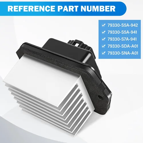 Miniatura 2 de Resistencia del motor del ventilador HVAC Módulo de control del ventilador de CA - Compatible con Honda Accord, Civic, CR-V, Element, Odyssey