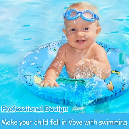 Miniatura 4 de Flotador de piscina para bebé, flotador de natación para bebés inflables con asiento de seguridad para niños de 6 a 36 meses, flotadores para bebés
