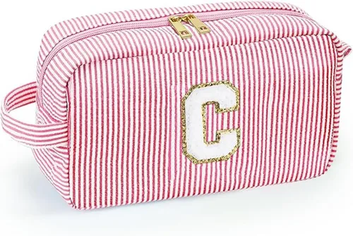 Miniatura 8 de Bonita bolsa grande de cosméticos de viaje, neceser con cremallera, bolsa de almacenamiento de maquillaje, bolsa de viaje, fiesta, boda, artículos