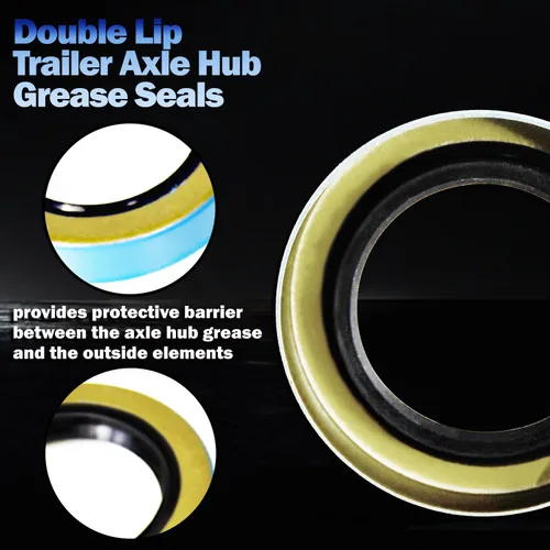 Miniatura 4 de Sellos de grasa de doble labio 1.719 pulgadas de diámetro interior x 2.565 pulgadas de diámetro exterior de repuesto 010-019-00 (10-19) o 171255TB