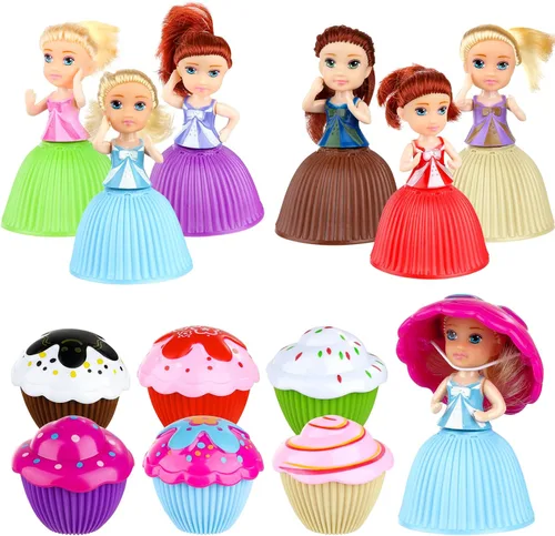 Hermosa muñeca de pastel de juguete sorpresa magdalena princesa juguetes para niños niños transformado perfumado niñas divertido juego regalo (6