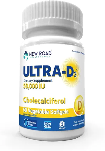 Miniatura 9 de Nuevo suministro de salud en carretera, vitamina D3 de alta potencia 50,000 UI, cápsula blanda semanal, apoya la salud ósea, dental e inmunológica