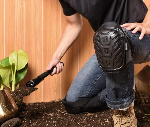 Miniatura 2 de Rodilleras profesionales para el trabajo, almohadillas de construcción transpirables y resistentes con acolchado de espuma para construcción