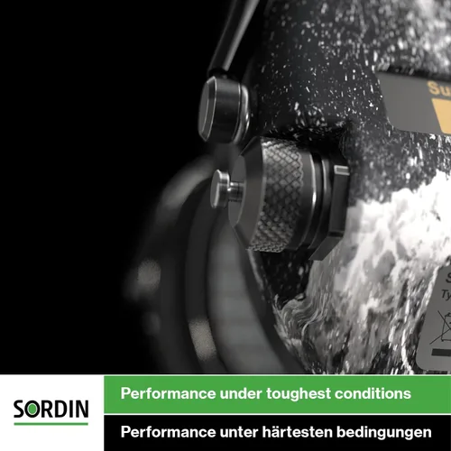 Miniatura 3 de Sordin Pro-X LED Ear Muffs - Active and Electronic Ear Defenders - Gel Pads - Earmuffs for Hunting & Shooting Oliva
