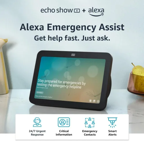 Miniatura 11 de Amazon Echo Show 8, Con audio espacial, hub de Smart Home y Alexa, Carbón