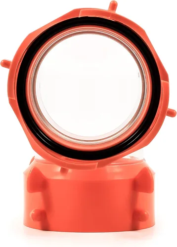 Miniatura 8 de Camco 39857 RhinoFLEX, adaptador giratorio para manguera de alcantarilla de 90 grados transparente (paquete de 4)