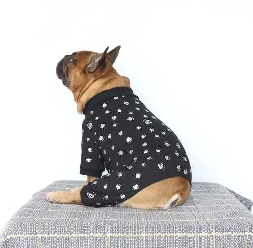 Miniatura 4 de iChoue - Pijamas y monos para mascotas, traje de cuerpo entero para perros medianos y grandes como para Corgi, Shiba Inu, Bulldog francés, Pug