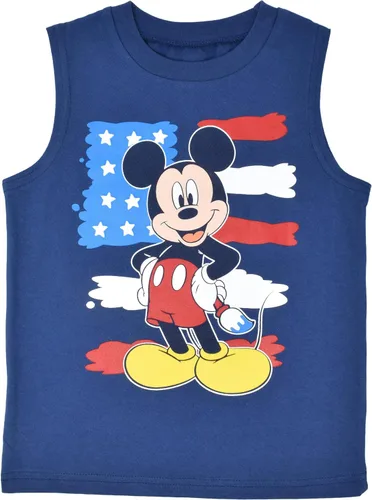 Miniatura 3 de Disney Camiseta sin mangas de Mickey Mouse y pantalones cortos de malla para niños pequeños