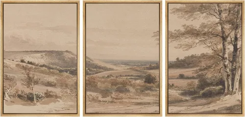 Miniatura 98 de SIGNWIN Lienzo enmarcado para pared, juego de arte abstracto de serenidad costera, ilustraciones abstractas junto al mar, arte moderno, decorativo