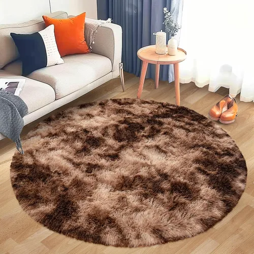 Miniatura 66 de Awaytail Alfombra Esponjosa Lavable 2x3 Pies, Pura Negra Alfombra para Silla de Escritorio Antideslizante, Alfombra Supersuave para Niños