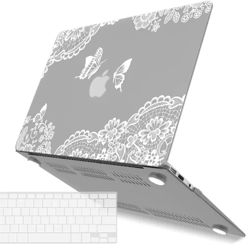 Miniatura 52 de IBENZER - Funda para MacBook Air de 13 pulgadas A1466 A1369, funda de carcasa dura con cubierta de teclado para Apple Mac Air 13 versión antigua