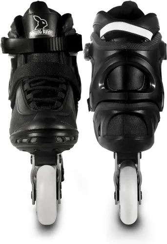 Miniatura 3 de Inline Skates PRO para mujer adulta, rodamientos ABEC-9 con forro transpirable para hombre y mujer, freno opcional, talla W 6-9, negro