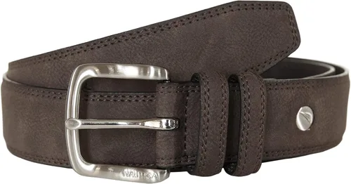 Miniatura 2 de Nautica Cinturón de cuero para hombre con hebilla de metal
