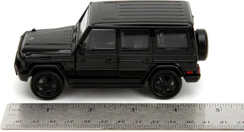 Miniatura 6 de Jada Pink Slips 1:32 W1 Mercedes Benz Clase G 4x4 Coche fundido a presión, juguetes para niños y adultos (negro)