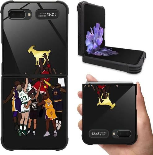 Miniatura 8 de Funda compatible con Samsung Galaxy Z Flip 5G, diseño de jugador de baloncesto 10 Galaxy Z Flip 5G para niños y hombres, TPU suave, antiarañazos, a