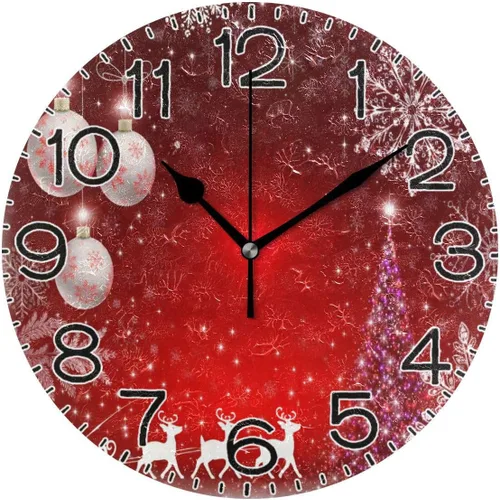Miniatura 12 de ALAZA Reloj de pared violeta para bicicleta, color lavanda, flores moradas, con mariposas, funciona con pilas, sin tictac, cuarzo silencioso