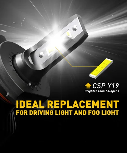 Miniatura 2 de AUXITO Bombillas LED H4 9003 HB2, 700% de brillo 6500K blanco frío, haz ajustable Canbus H4 de reemplazo, Plug and Play, para uso todoterreno