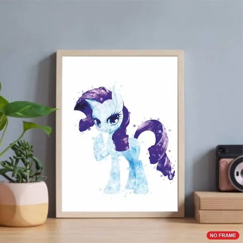 Miniatura 5 de PurpleheARTs Arte de pared de My Little Pony, póster de My Little Pony, decoración de habitación de poni para niños, juego de 6, sin marco, 8 x 10