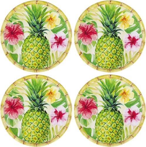 Miniatura 11 de UP Platos redondos de postre de melamina de bambú, platos pequeños para servir, para aperitivos, aperitivos y guarniciones, blanco, 6 pulgadas
